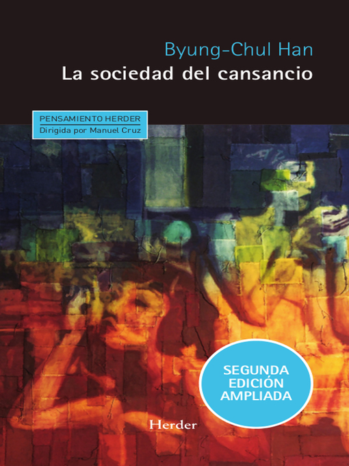 Detalles del título La sociedad del cansancio de Byung-Chul Han - Lista de espera